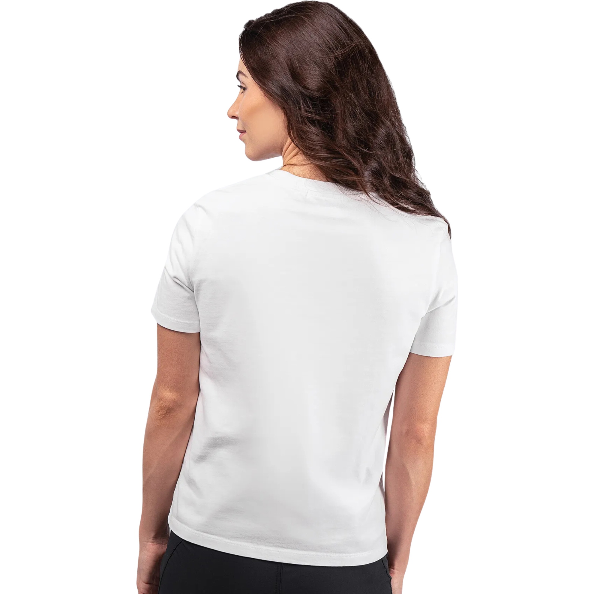 Zhik Femmes Tee-shirt En Coton Avec Logo TEE-0733-W-WHT - - White
